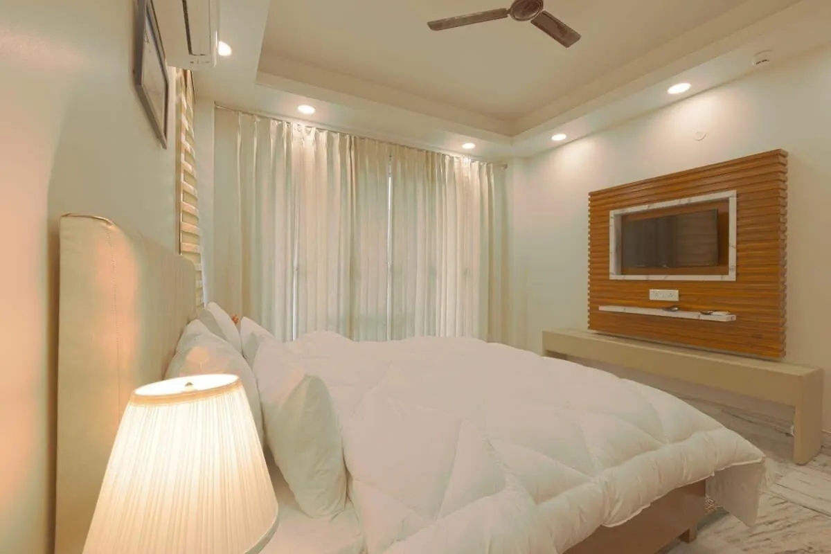 Apartmán Tranquil 2Br Oasis With Balcony & Bathtub Gurgáon